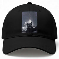 Funny Black Cat Selfie Baseball Cap Back To The Moon Mission 2026
