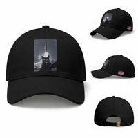 Funny Black Cat Selfie Baseball Cap Back To The Moon Mission 2026