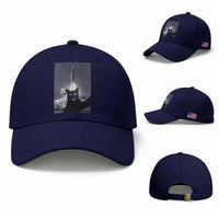 Funny Black Cat Selfie Baseball Cap Back To The Moon Mission 2026