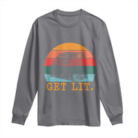 Book Lover Long Sleeve Shirt Get Lit Literature Reading - Wonder Print Shop