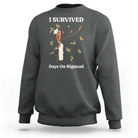 Marcus The Worm Meme Sweatshirt I Survived 67 Days On Rigatoni - Wonder Print Shop
