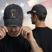 Marcus The Worm Meme Washed Cotton Baseball Cap I Survived 67 Days On Rigatoni