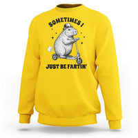 Funny Groundhog Scooter Sweatshirt Sometimes I Just Be Fartin - Wonder Print Shop