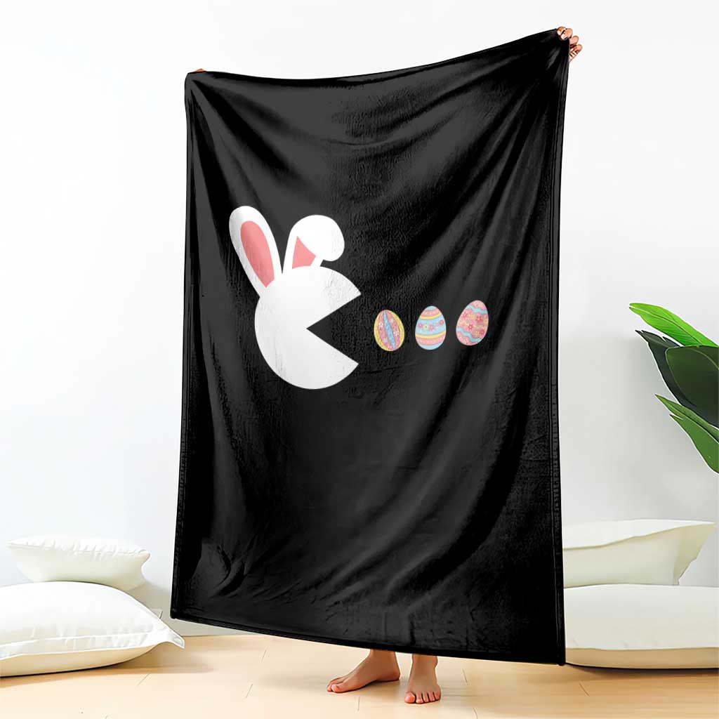 Funny Easter Throw Blanket Bunny Gamer Egg Hunter