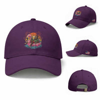 Funny Bigfoot Drinking Beer Christmas in July Baseball Cap