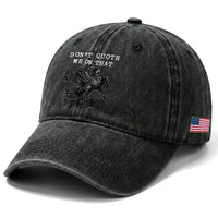 Funny Literary Washed Cotton Baseball Cap Do Not Quoth Me On That
