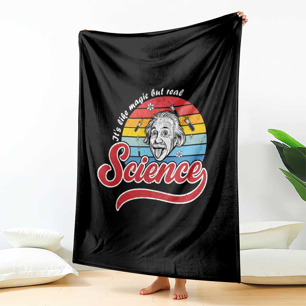 Science It Is Like Magic But Real Throw Blanket Funny Science Teacher - Wonder Print Shop