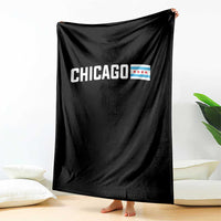 Sweet Chicago Flag Red Six Pointed Stars Throw Blanket