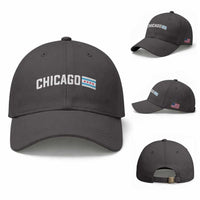 Sweet Chicago Flag Red Six Pointed Stars Baseball Cap