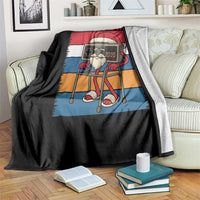 Funny Old Gamer Christmas Throw Blanket Retro 80s 90s Video Game - Wonder Print Shop
