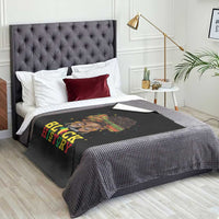 Black History Month Throw Blanket Messy Pun Afro African American