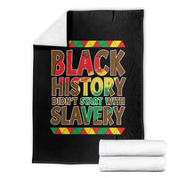 Black History Month Throw Blanket Black History Month Didn't Start With Slavery