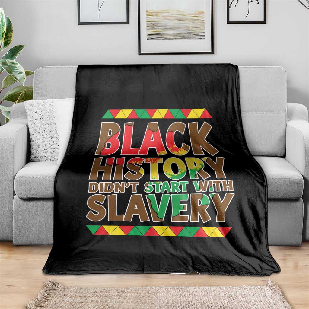 Black History Month Throw Blanket Black History Month Didn't Start With Slavery