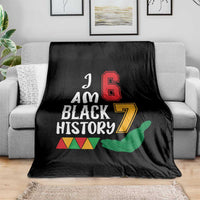Funny Six Seven African American Throw Blanket Black History Month