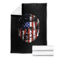 Cesar Chavez Throw Blanket Hispanic Heritage Month American Flag Portrait