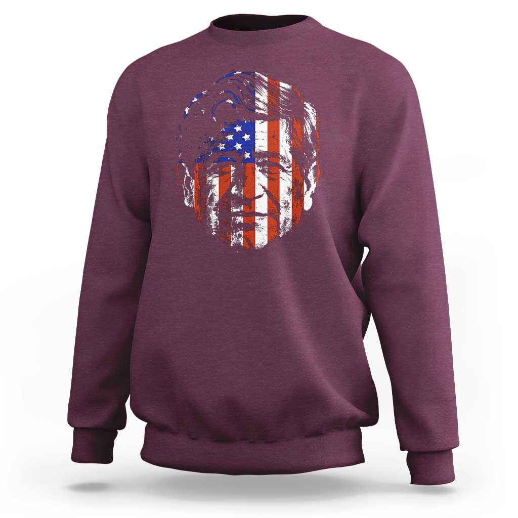 Cesar Chavez Sweatshirt Hispanic Heritage Month American Flag Portrait