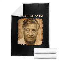 Cesar Chavez Throw Blanket Mexican American Pride Latino Heritage