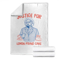 Justice For Lemon Pound Cake Throw Blanket Viral Trend Free Speech