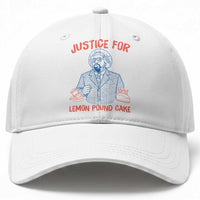Justice For Lemon Pound Cake Baseball Cap Viral Trend Free Speech