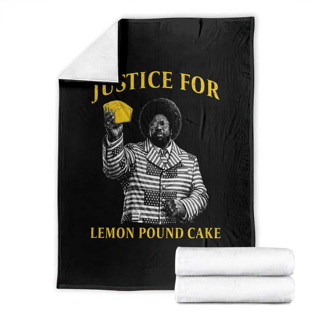 Justice For Lemon Pound Cake Throw Blanket Vintage Rap Free Speech