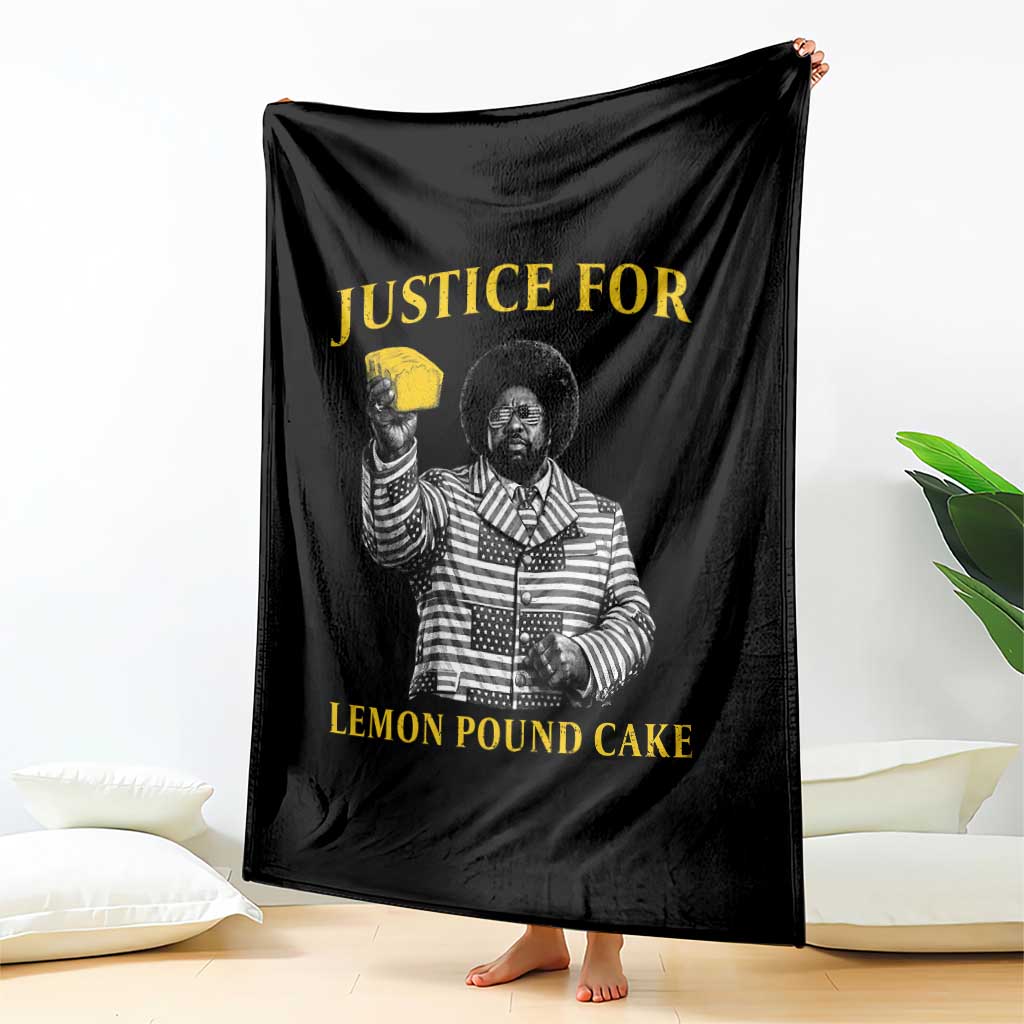 Justice For Lemon Pound Cake Throw Blanket Vintage Rap Free Speech