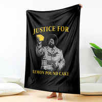 Justice For Lemon Pound Cake Throw Blanket Vintage Rap Free Speech