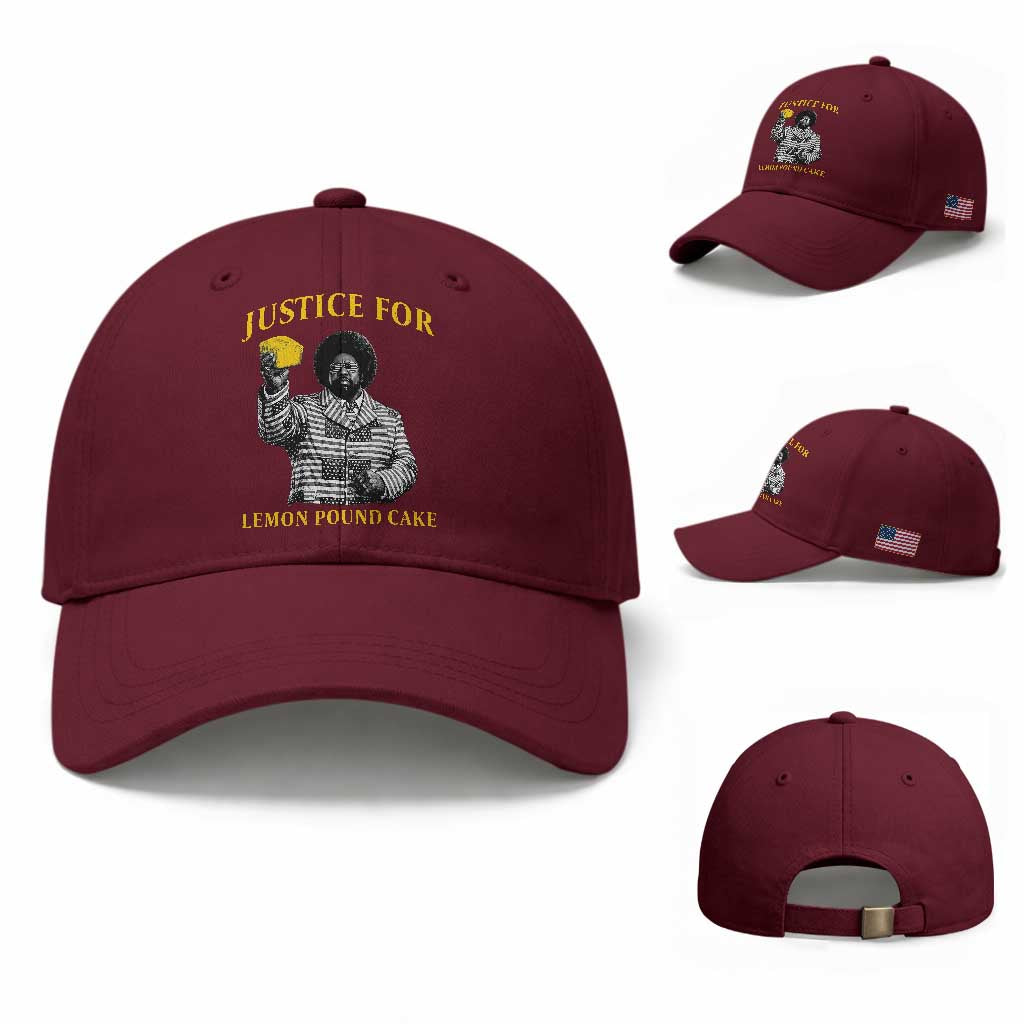 Justice For Lemon Pound Cake Baseball Cap Vintage Rap Free Speech