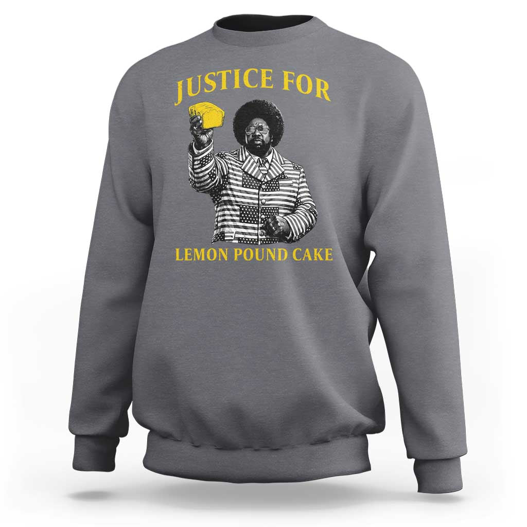 Justice For Lemon Pound Cake Sweatshirt Vintage Rap Free Speech
