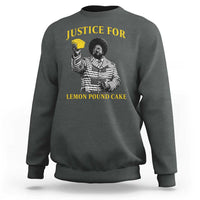 Justice For Lemon Pound Cake Sweatshirt Vintage Rap Free Speech