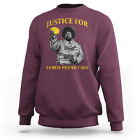 Justice For Lemon Pound Cake Sweatshirt Vintage Rap Free Speech