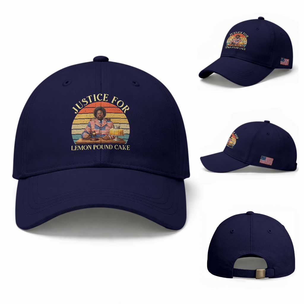 Justice For Lemon Pound Cake Baseball Cap Retro Rap Free Speech