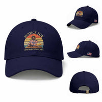 Justice For Lemon Pound Cake Baseball Cap Retro Rap Free Speech
