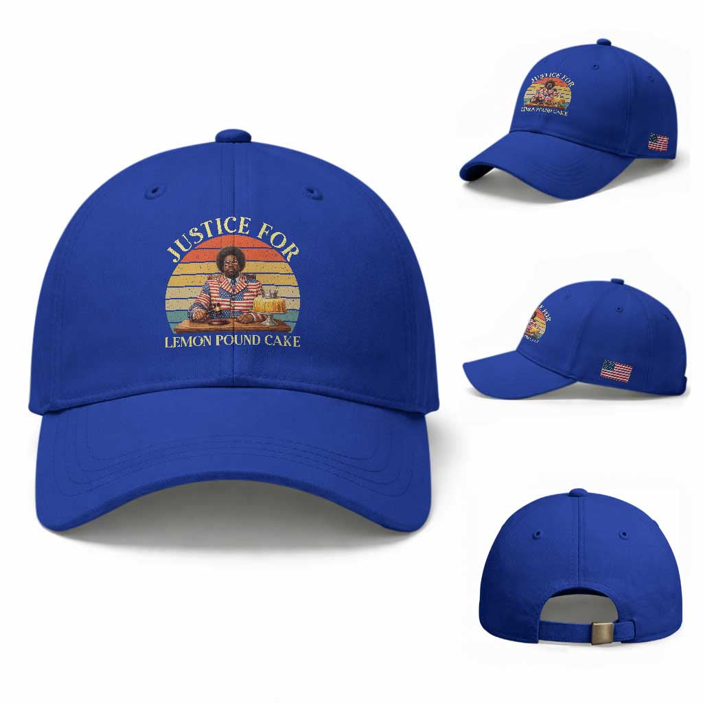 Justice For Lemon Pound Cake Baseball Cap Retro Rap Free Speech
