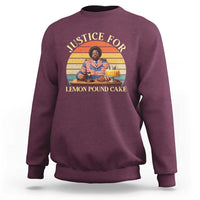 Justice For Lemon Pound Cake Sweatshirt Retro Rap Free Speech