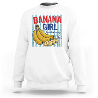 Banana Girl Summer Sweatshirt Summer Fruit Beach Vacation