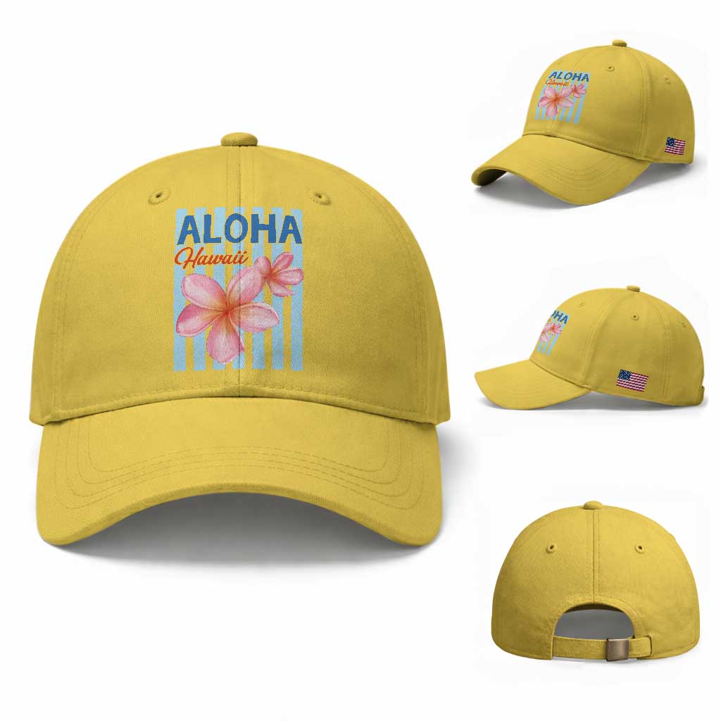 Aloha Hawaii Baseball Cap Hibiscus Flower Tropical Beach Vacation