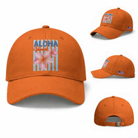 Aloha Hawaii Baseball Cap Hibiscus Flower Tropical Beach Vacation