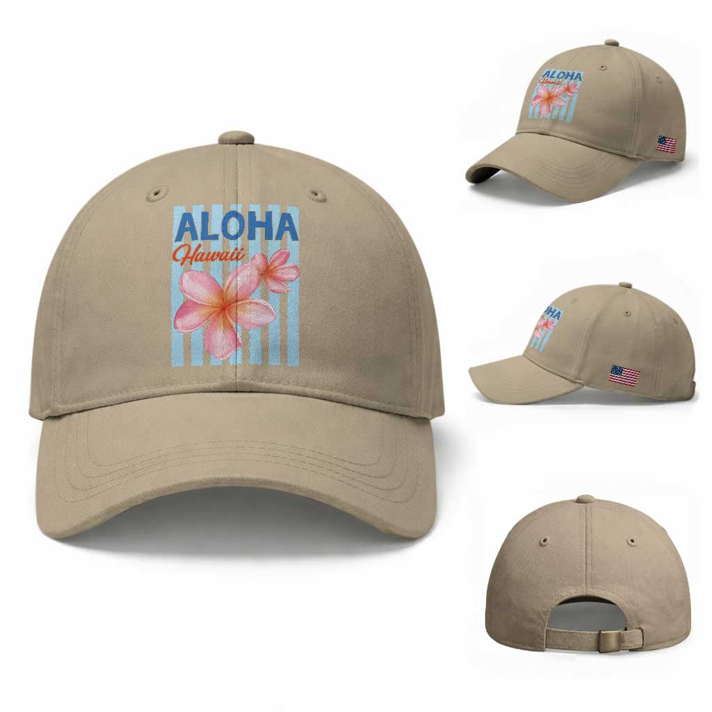 Aloha Hawaii Baseball Cap Hibiscus Flower Tropical Beach Vacation