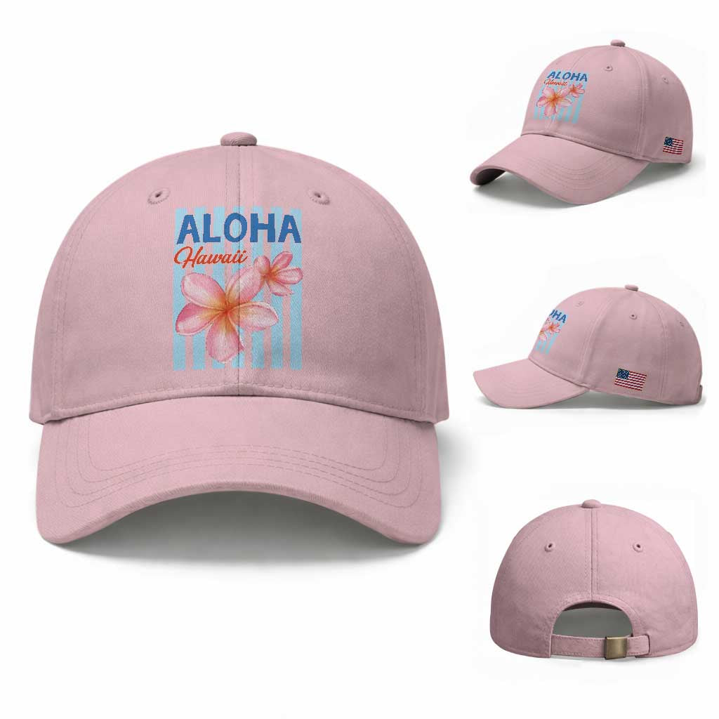 Aloha Hawaii Baseball Cap Hibiscus Flower Tropical Beach Vacation