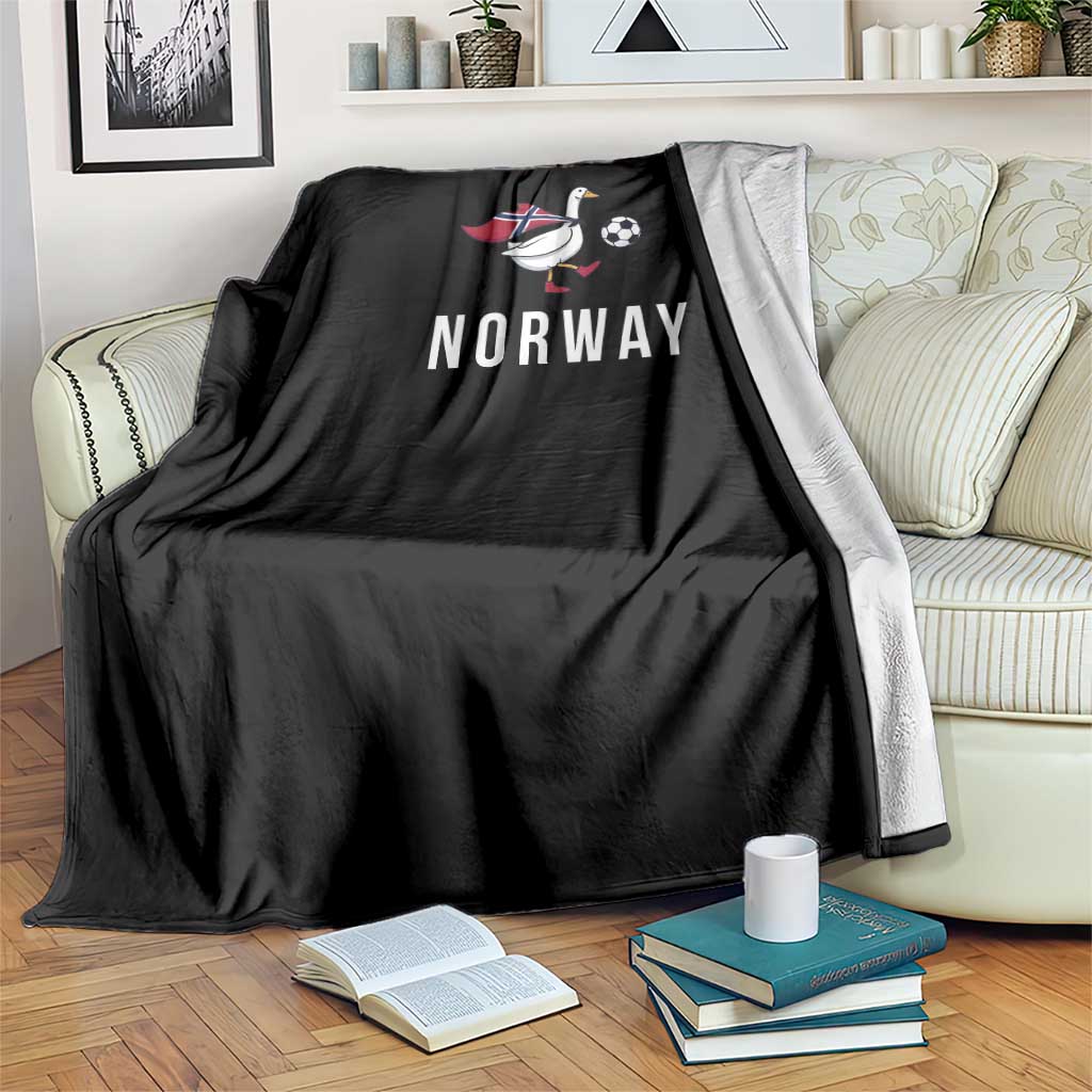 Norway Football Throw Blanket Silly Goose Soccer Fan Support