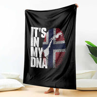 It's in My DNA Throw Blanket Norwegian Norway Map Flag Pride