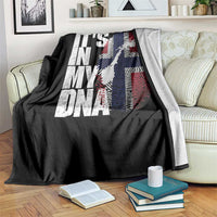 It's in My DNA Throw Blanket Norwegian Norway Map Flag Pride