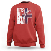 It's in My DNA Sweatshirt Norwegian Norway Map Flag Pride