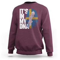 It's in My DNA Sweatshirt Sweden Sverige Swedish Map Flag