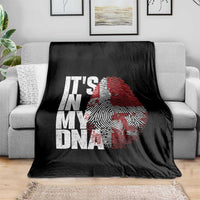 It's in My DNA Throw Blanket Denmark Map Flag Danish Gift