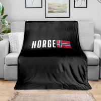 Norway Norge Norwegian Flag Graphic Throw Blanket