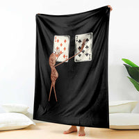 67 Marcus The Worm Poker Game Throw Blanket Funny Six Seven Meme Playing Cards - Wonder Print Shop