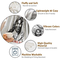 Funny Jesus Christian Meme Throw Blanket I Am Telling Dad