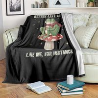 Funny Frog Sarcastic Throw Blanket Some Things Are Better Left Alone