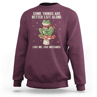 Funny Frog Sarcastic Sweatshirt Some Things Are Better Left Alone